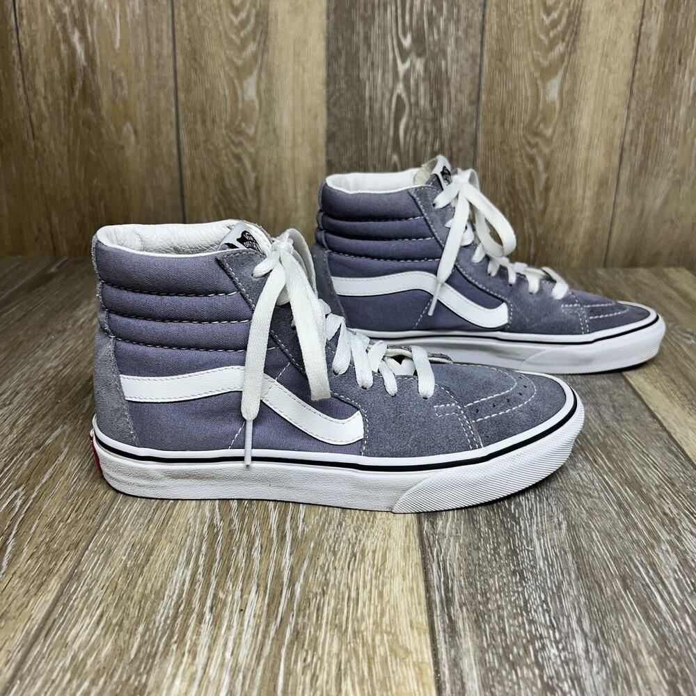 VANS Sk8-Hi Top Size Mens 5/Womens 6.5 Gray White High Top Sneaker Shoes 508357